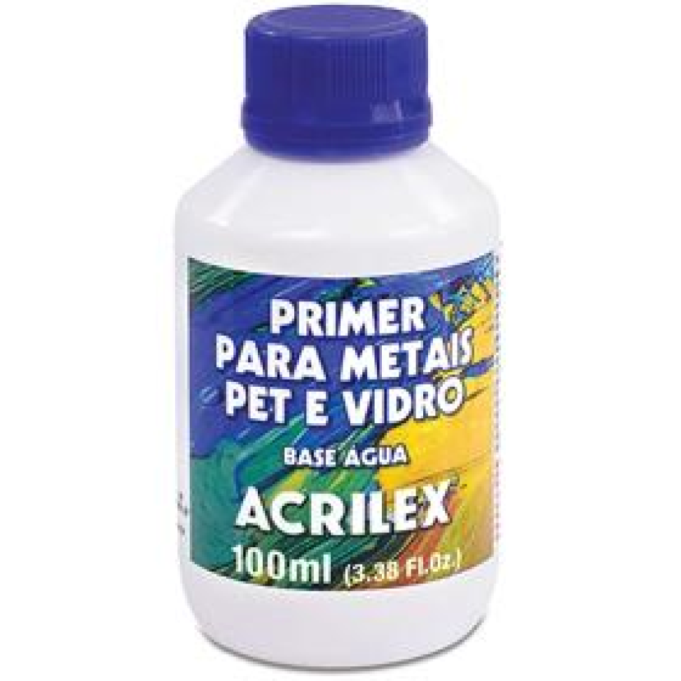 Produto para Artesanato Primer para Metais, PET e Vidro 100 ml - Acrilex