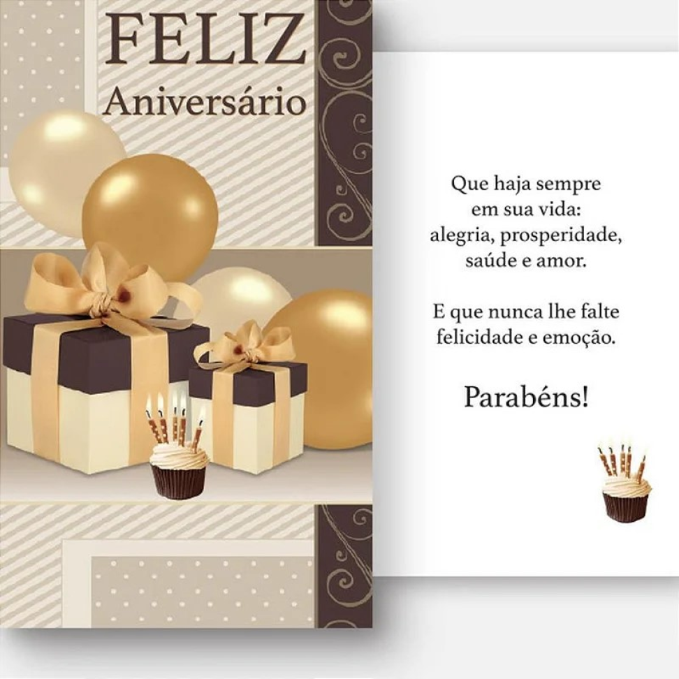 Feliz Aniversário 7:30 largura dobrado x 13 altura