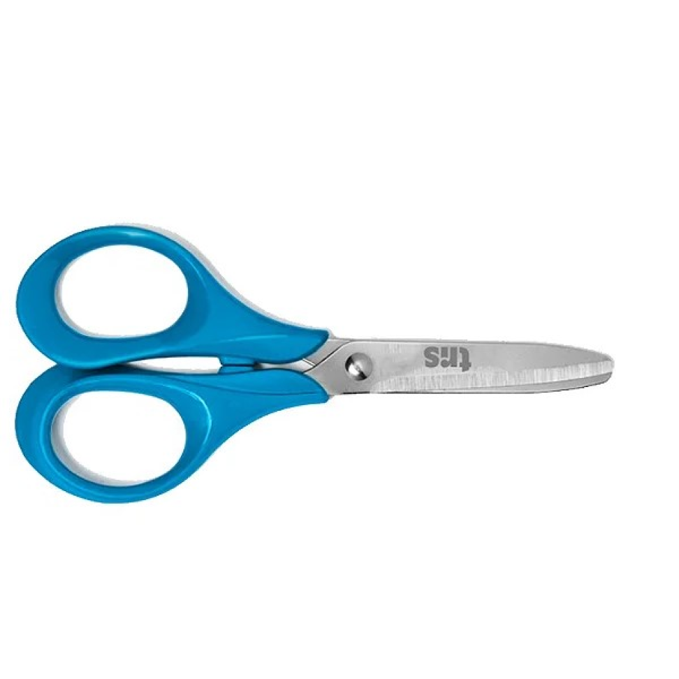 Tesoura escolar sem ponta colorida de inox 13cm Tris