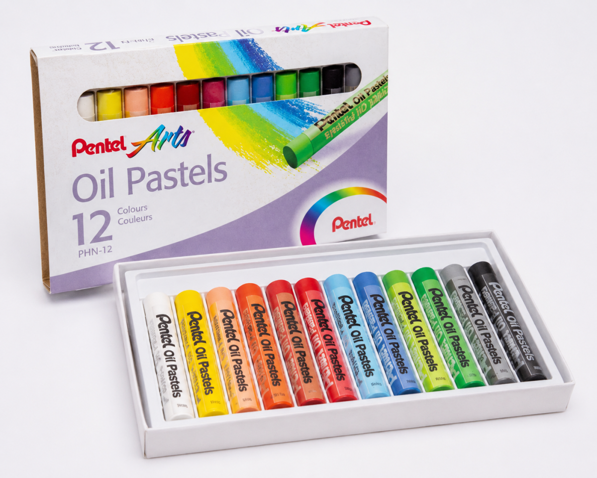 Giz pastel Oleoso 12cores - Pentel