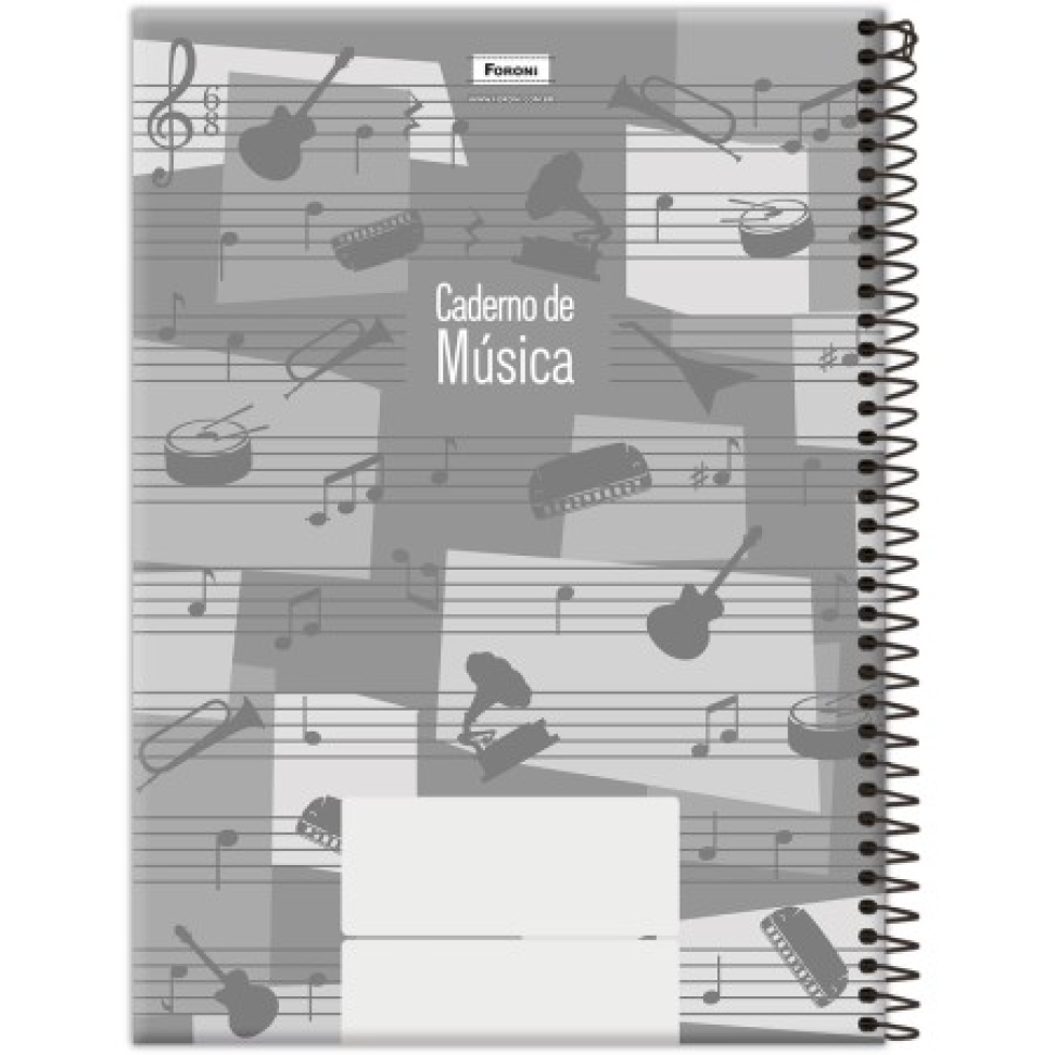 Caderno de Música-Universitário- Capa Dura 80fls