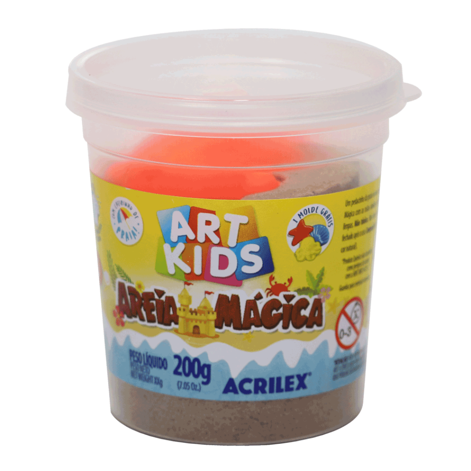 Massa Areia Mágica Cores Sortidas 200gr - Acrilex
