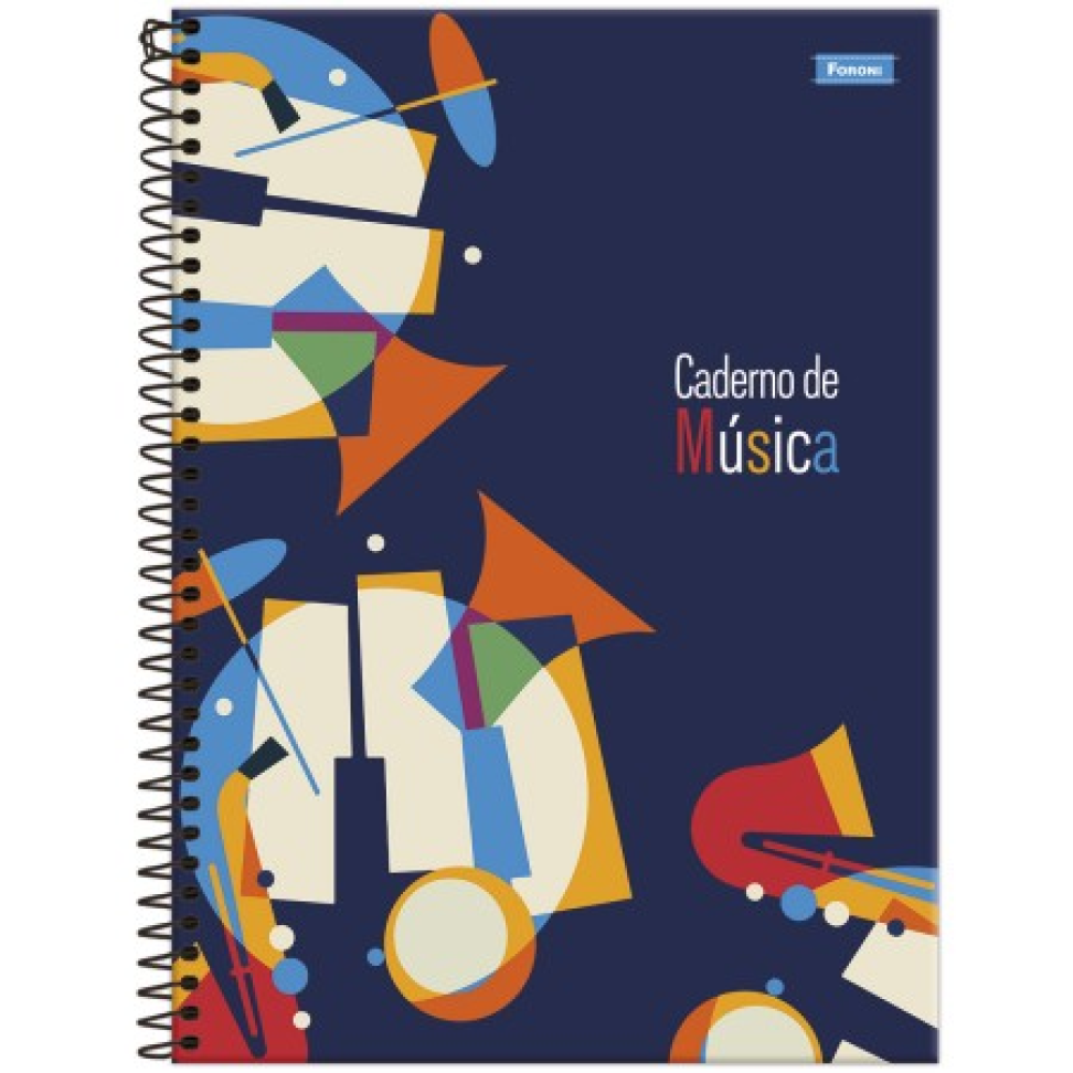 Caderno de Música-Universitário- Capa Dura 80fls