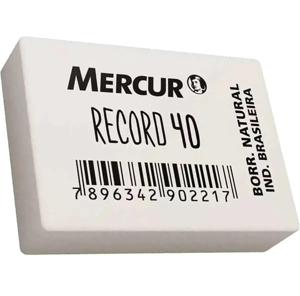 Borracha Branca Escolar Record 40 - Mercur