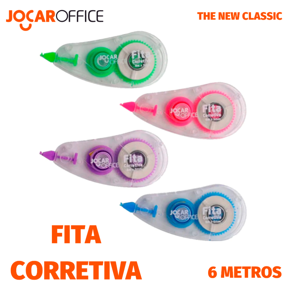 Fita Corretiva 6mx5mm - Jocar Office