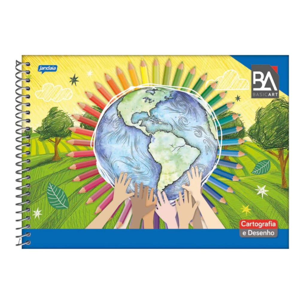 Caderno de Desenho Universitário Basic Art – 96 Folhas - JANDAIA