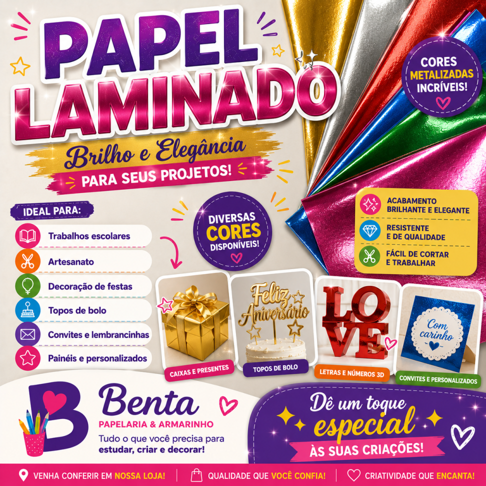 Papel Laminado 48 x 60cm