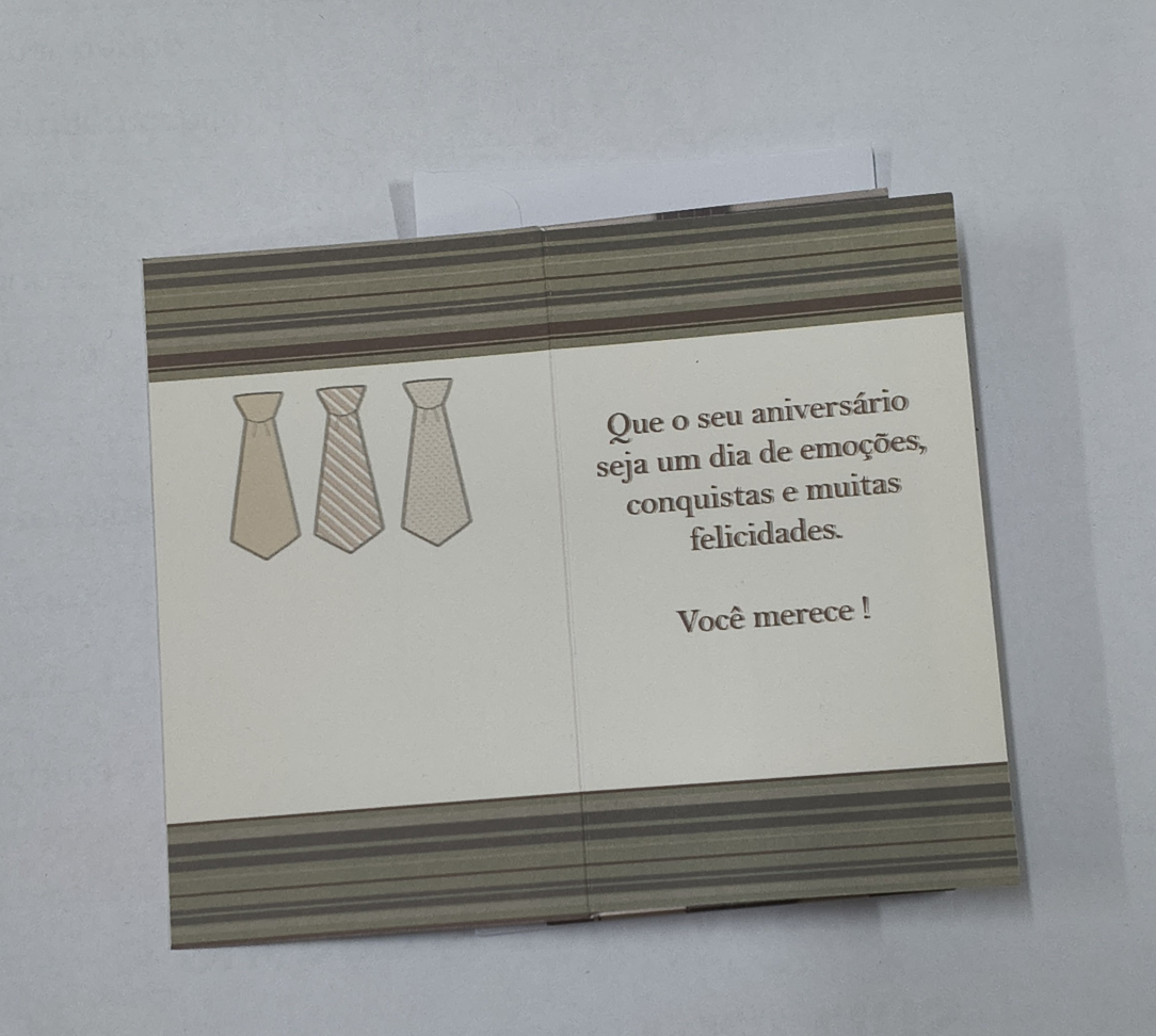 Parabéns- 7,5 largura x 13 altura
