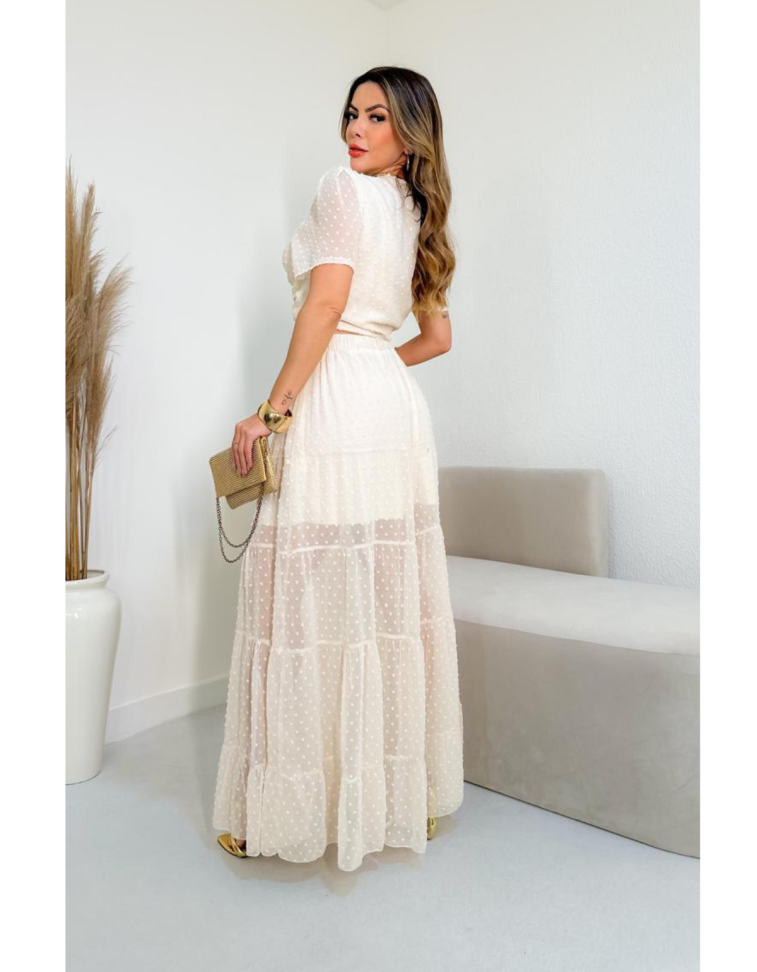 Conjunto Amorella Saia e Blusa Ref: D057