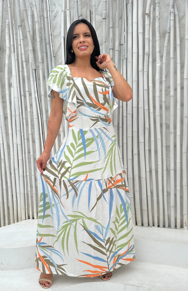 Vestido Viscose Forrado Ref: 578