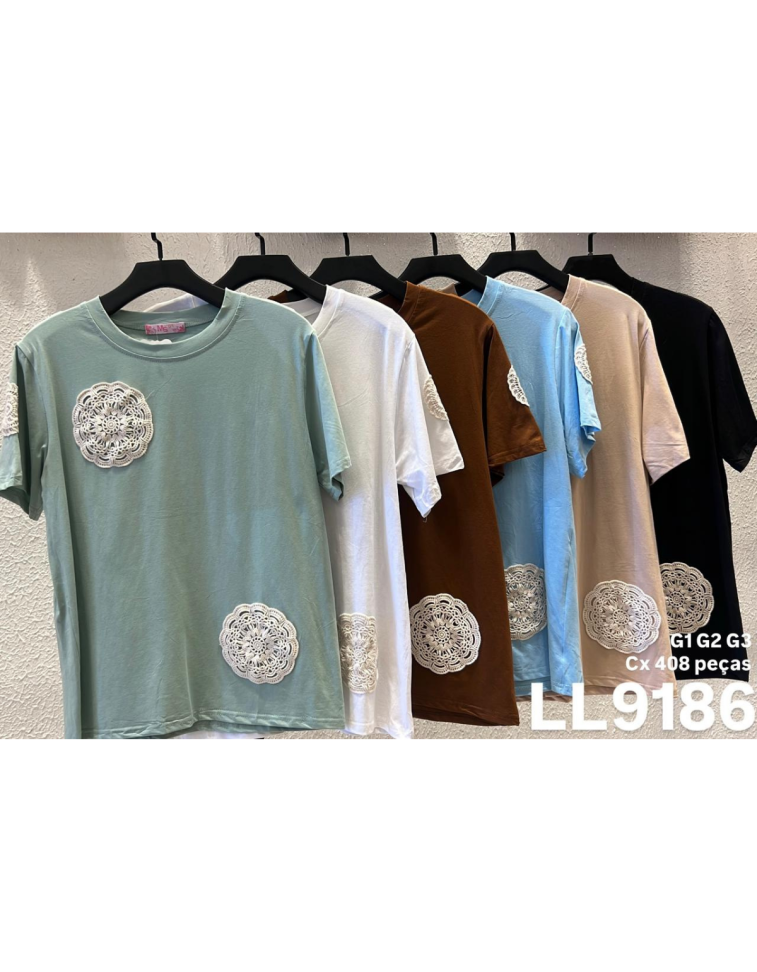 T-Shirt Bordada Ref: 9186