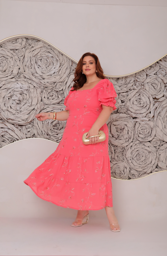 Vestido Bordado Veneza Ref: 1465