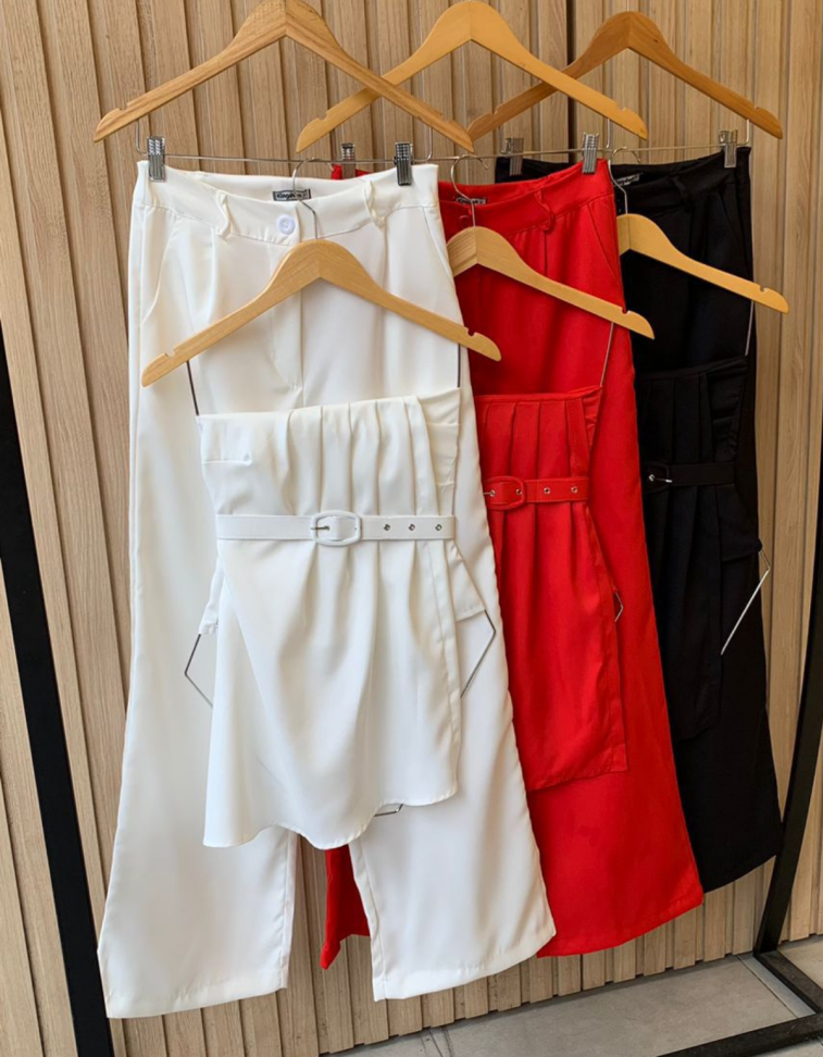 Conjunto Alfaiataria c/ Cinto Ref: 1659