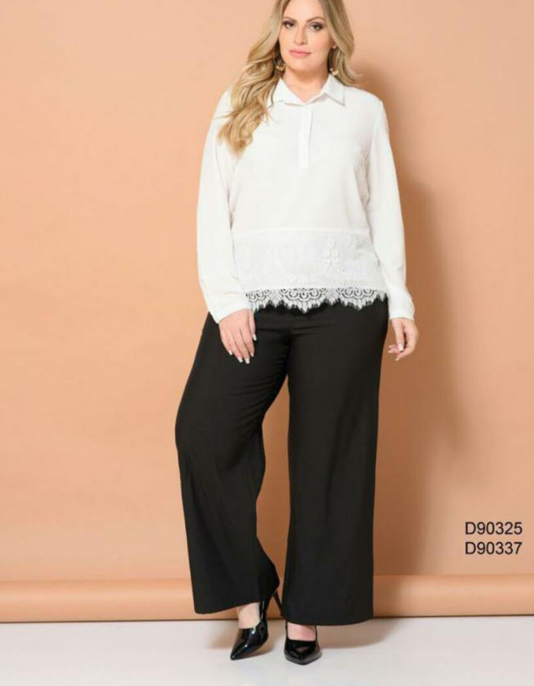 Blusa Ref: 90325 / Na cor preta