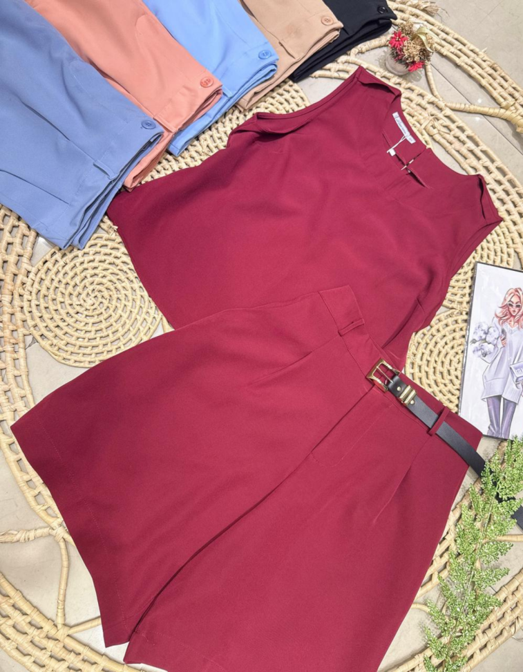 Conjunto Bermuda e Blusa Ref: UB0512