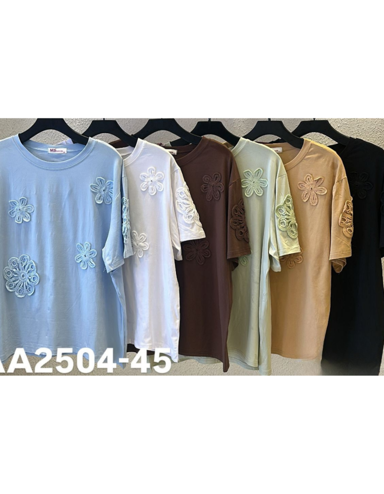 T-shirt Cotton Bordado Ref: 2504