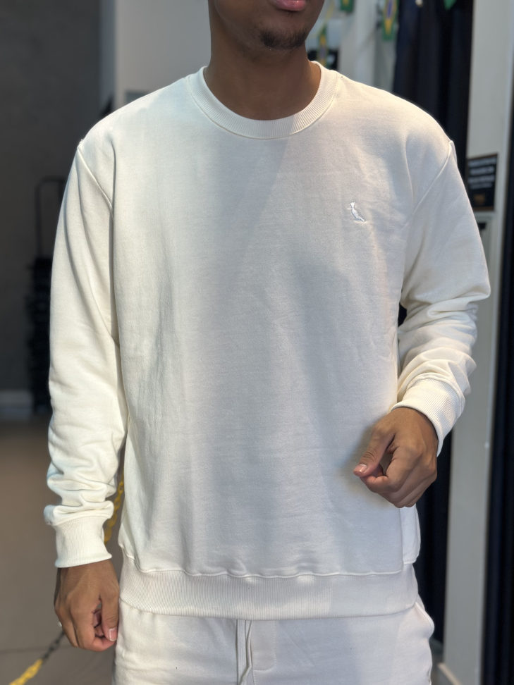 Blusa moletom sem capuz GG