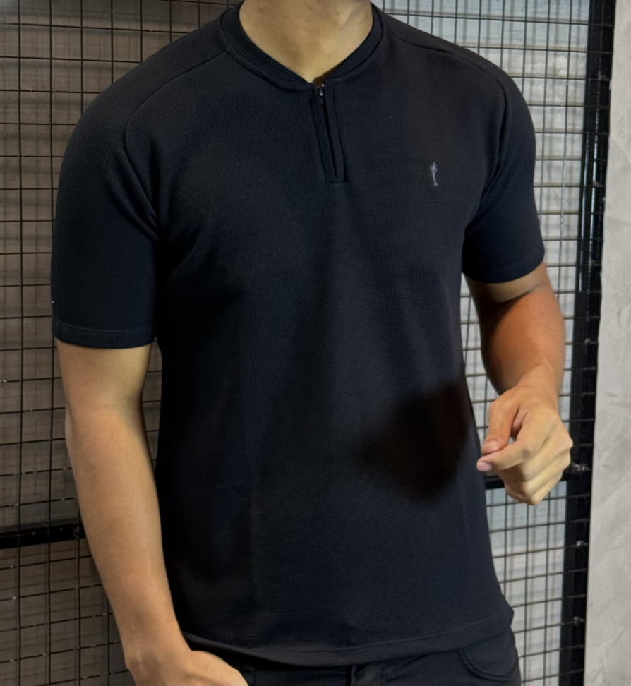 Camiseta gola padre Zip Off GG