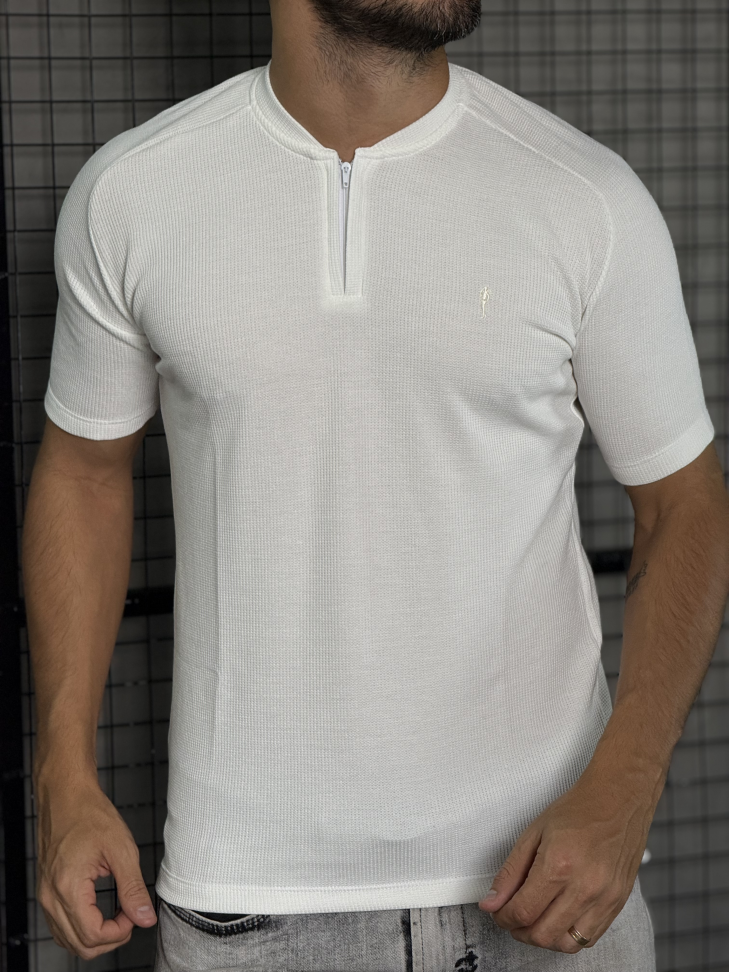 Camiseta gola padre Zip Off GG