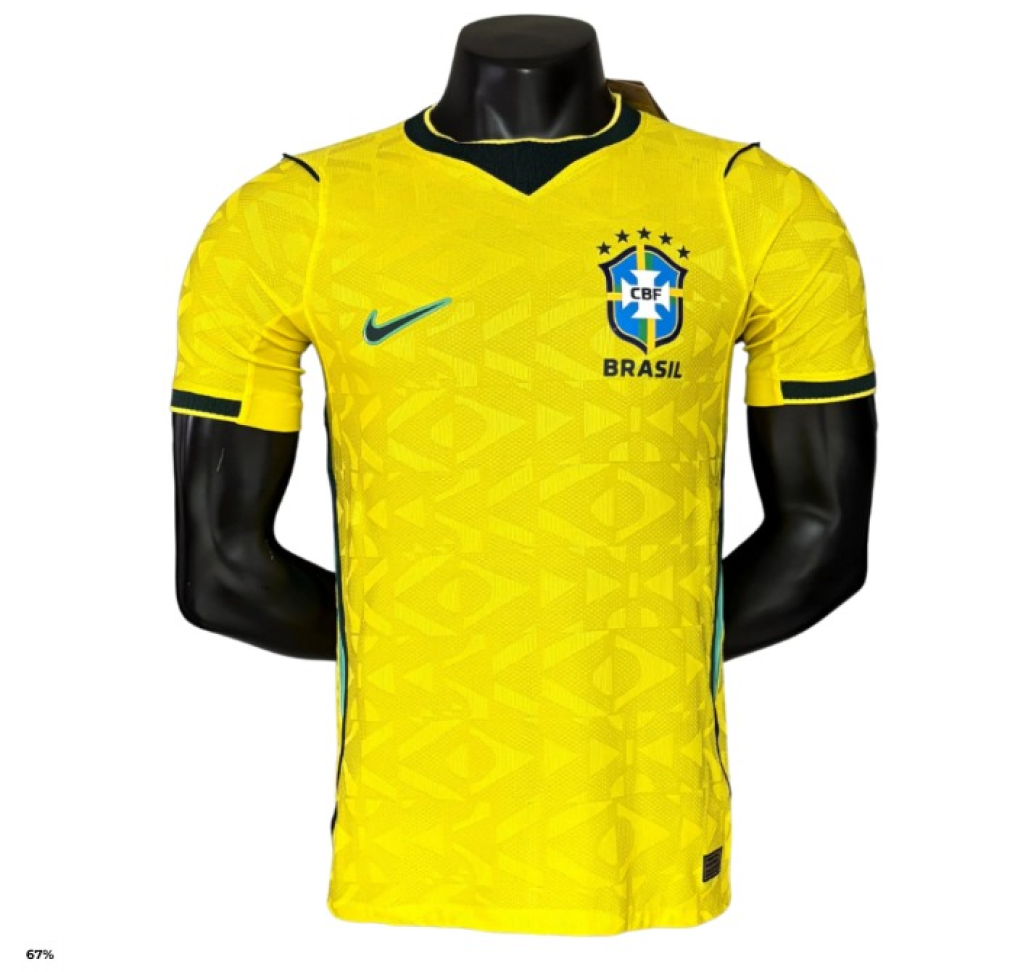 Brasil 2026/27 - Versão Jogador (Gola escura)