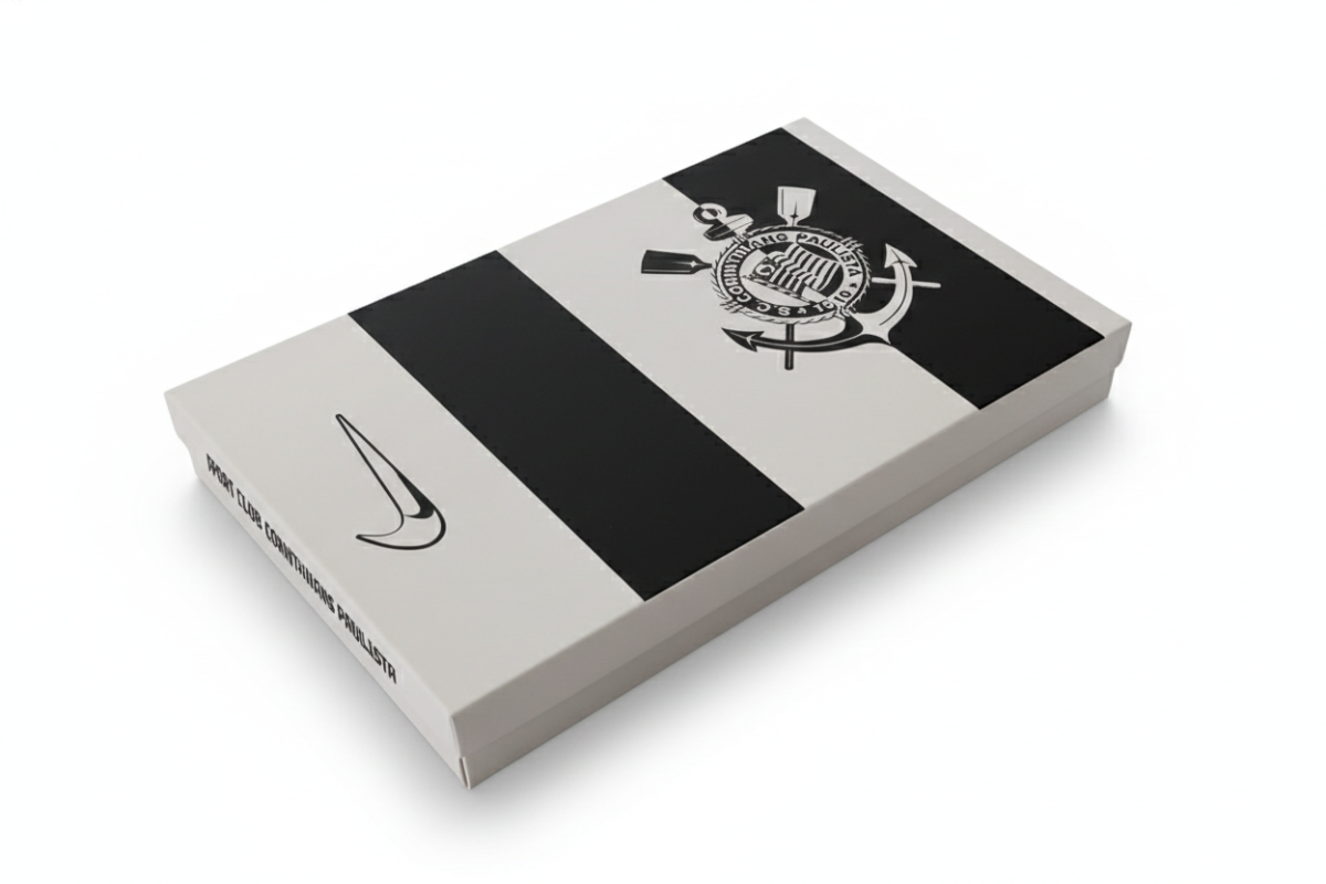 Caixa Corinthians Preto e Branco
