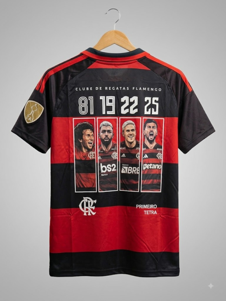 Flamengo I Home 26/27 - Personalizado Tetra Libertadores