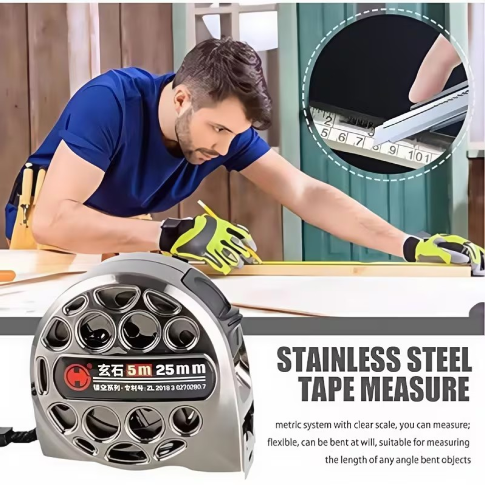 TRENA DE AÇO 7,5 METROS X 25MM LARGURA. - #2