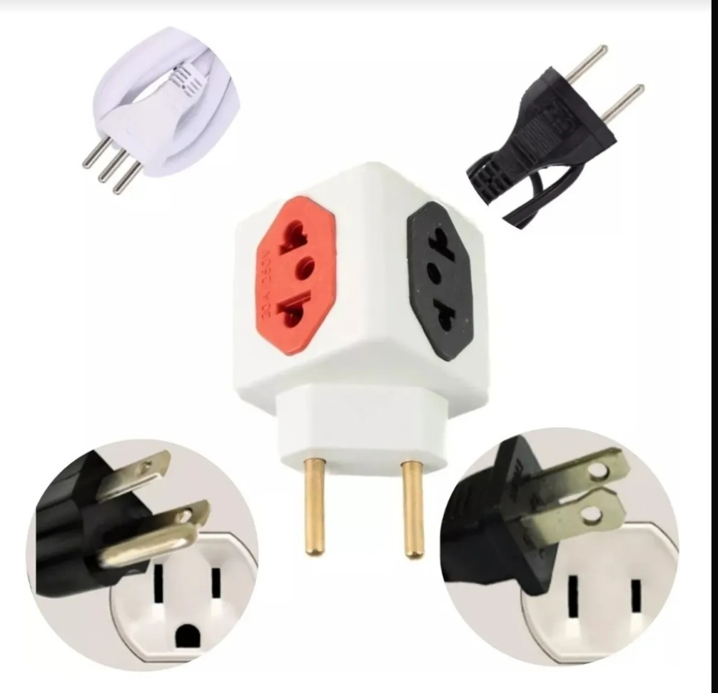 PINO ADAPTADOR CUBO 4 TOMADAS 10/20 AMPERES - #4