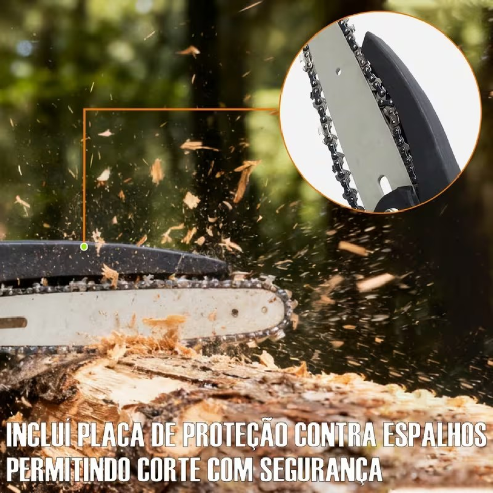 MINI MOTOSSERRA 48V 6 POLEGADAS COM 2 BATERIAS. - #6