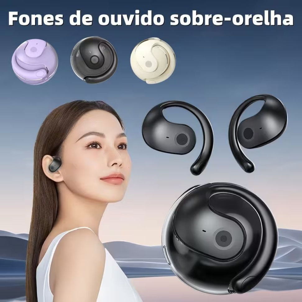 FONE DE OUVIDO SEM FIO PARA ESPORTES. FIXAÇÃO SOBRE AS ORELHAS - #2