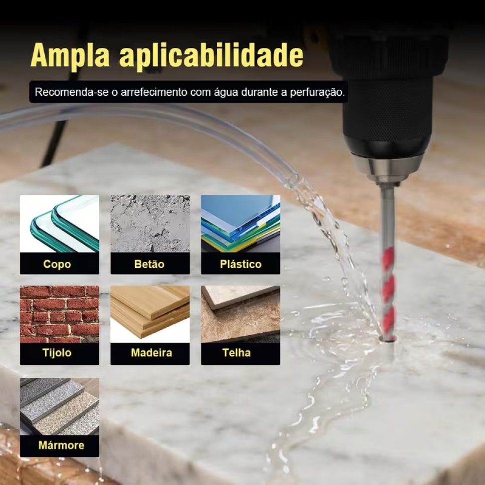 KIT BROCAS 7 PEÇAS 3-12MM MULTIMATERIAL - #4