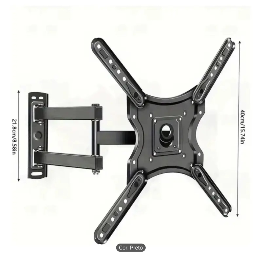 SUPORTE PARA TV 3 MOVIMENTOS DE 10 A 55 POLEGADAS. - #5