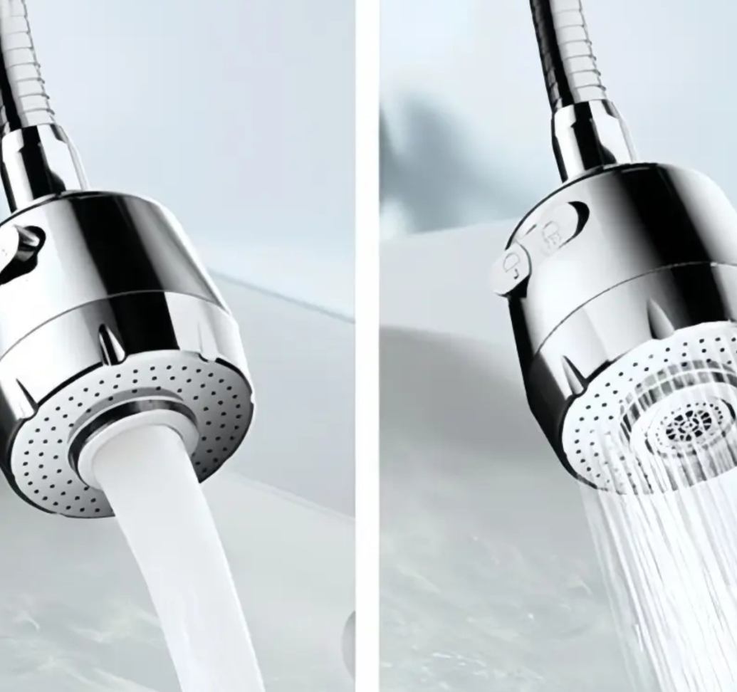 TORNEIRA DE BANCADA INOX FLEXÍVEL CHUVEIRO. 2 ESTÁGIOS. - #3