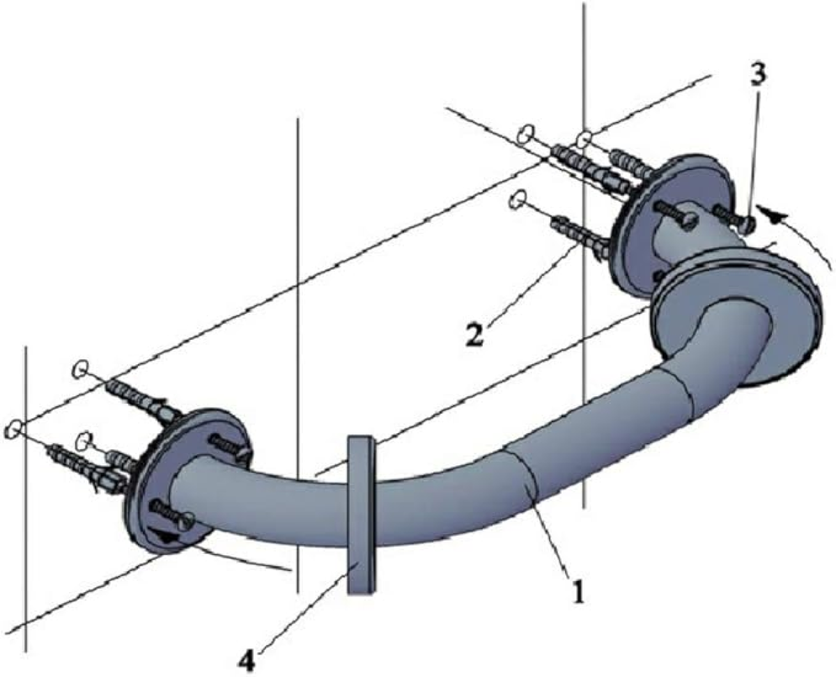 BARRA DE APOIO INOX 30 CM. - #1