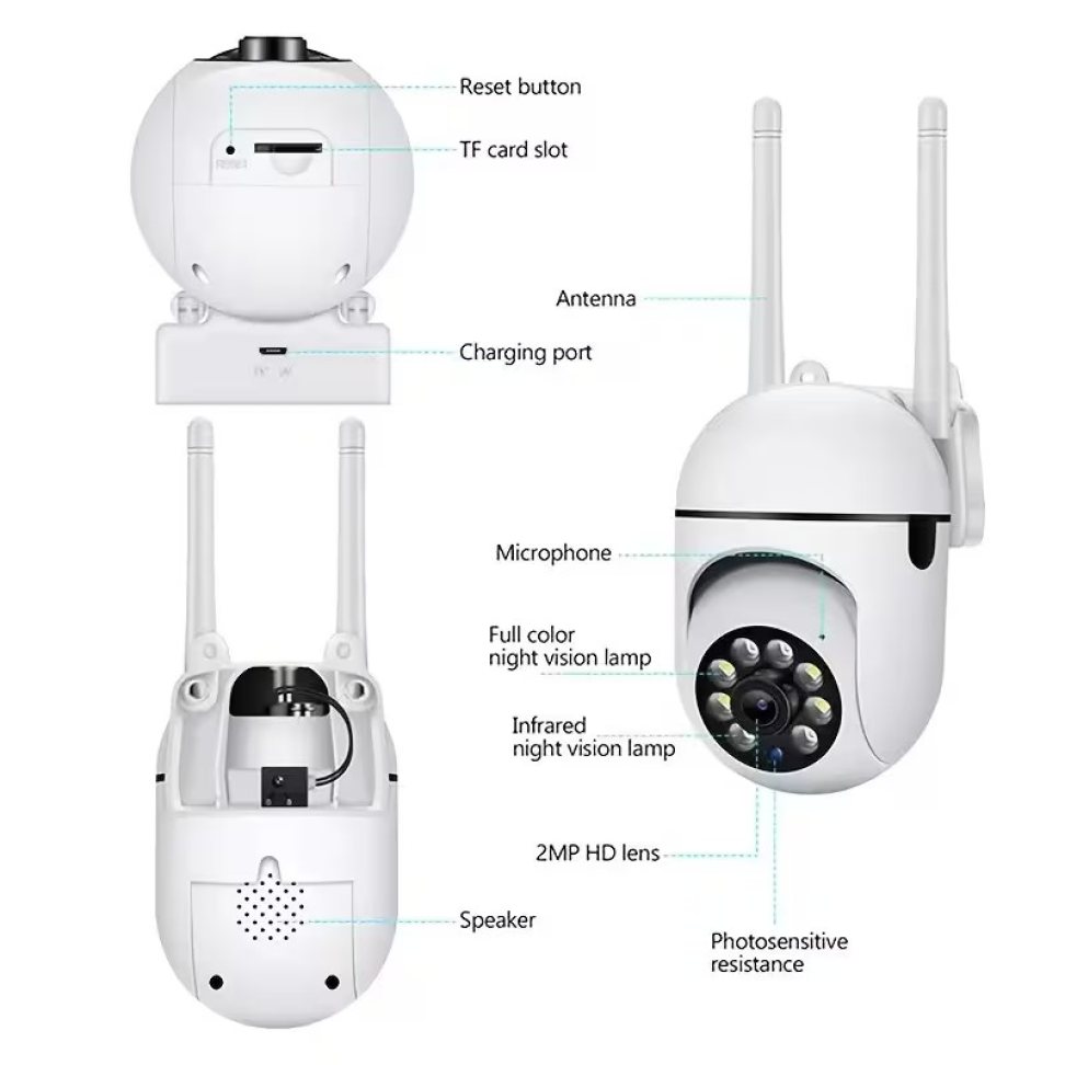 CÂMERA DE SEGURANÇA WI-FI 350° INTERNO/EXTERNO FULL HD. - #4