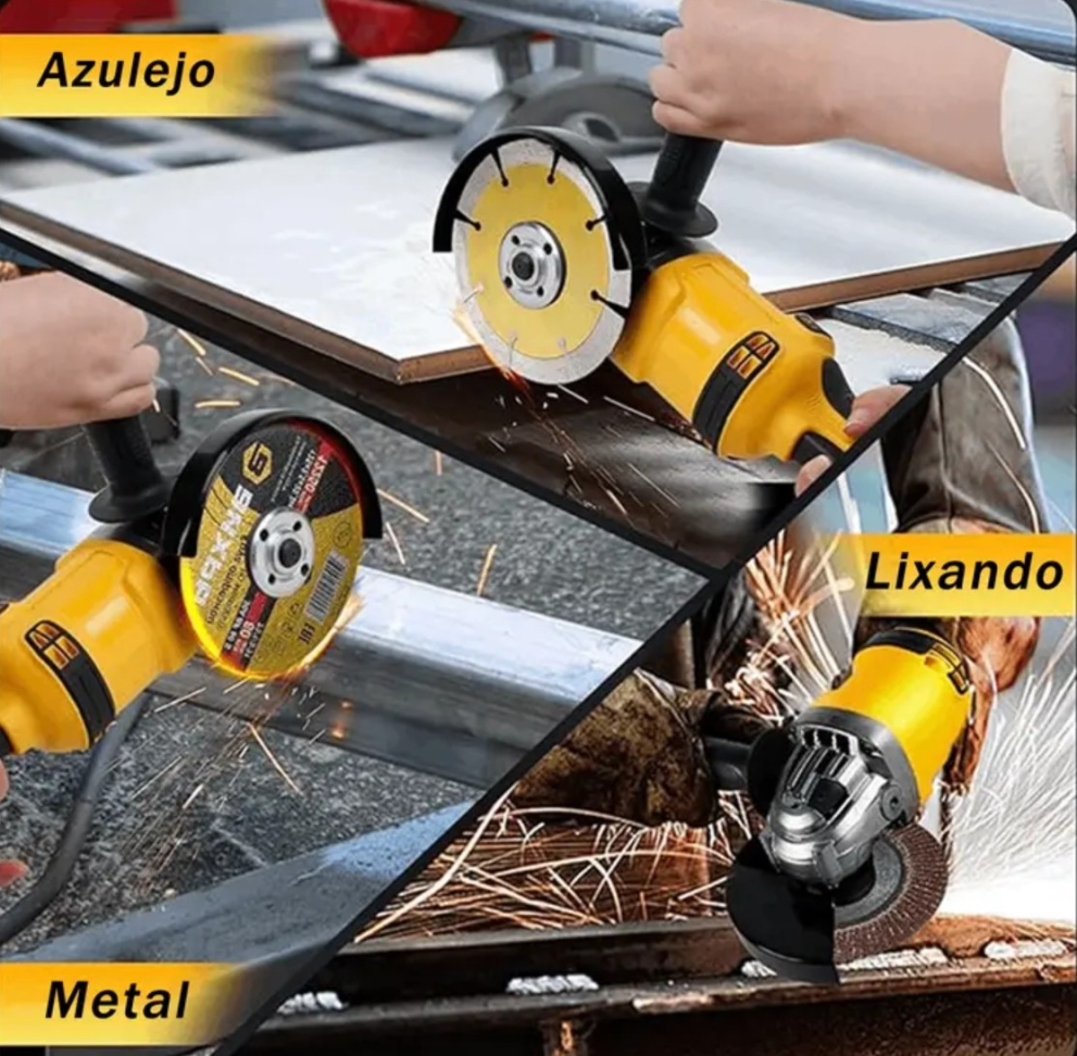 ESMERILHADEIRA A BATERIA 88 VOLTS COM MALETA E 2 BATERIAS. - #3