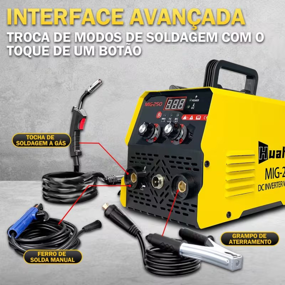 INVERSORA SOLDA MIG E MMA (ELETRODO) 120 AMPERES 110V. - #3