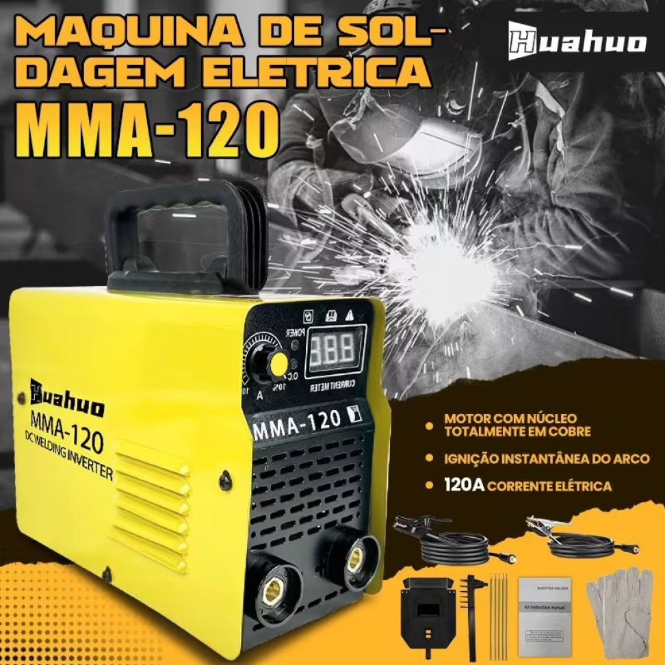 INVERSORA SOLDA HUAHUO MMA (ELETRODO) 120 AMPÉRES BIVOLT - #2