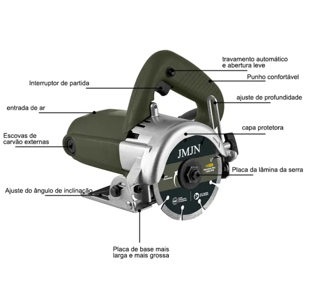 SERRA MÁRMORE (Makita) JMJN 1300W 110VOLTS. - #4