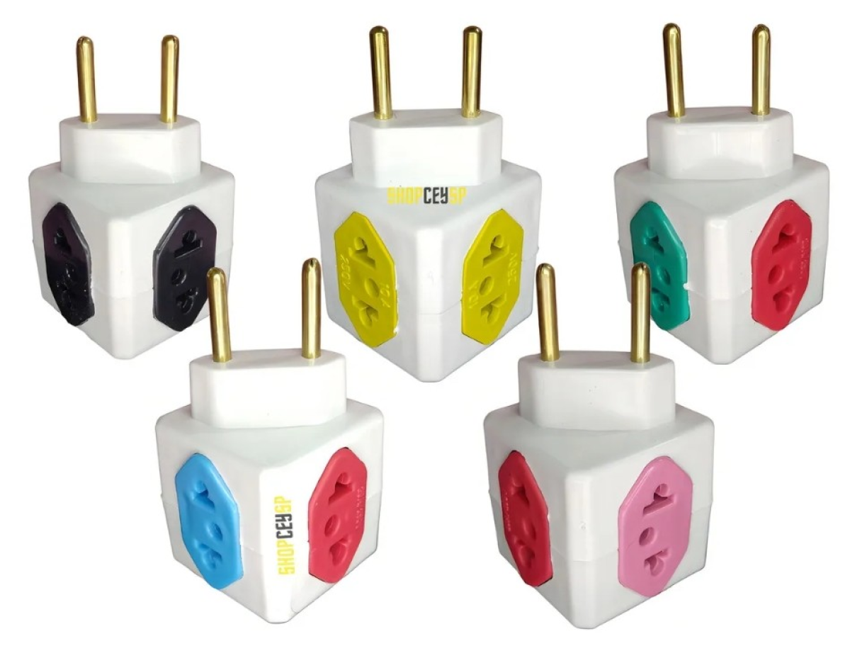 PINO ADAPTADOR CUBO 4 TOMADAS 10/20 AMPERES - #3
