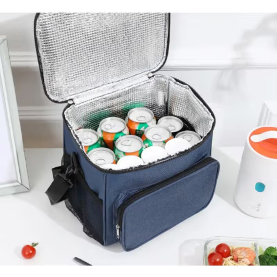 BOLSA TERMICA 14 LTS AZUL CLARO. A: 23 cm  X C: 25 cm X L: 21 cm. - #6