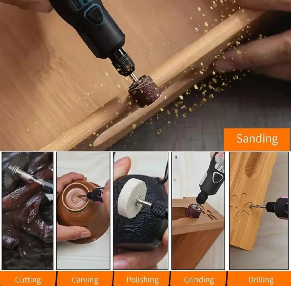 MICRORETÍFICA À BATERIA KIT 96 ACESSÓRIOS. - #3