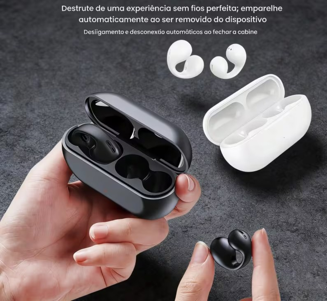 FONE DE OUVIDO SEM FIO EARCUFFS PARA ATIVIDADES FÍSICA. FIXAÇÃO NA ORELHA. - #6