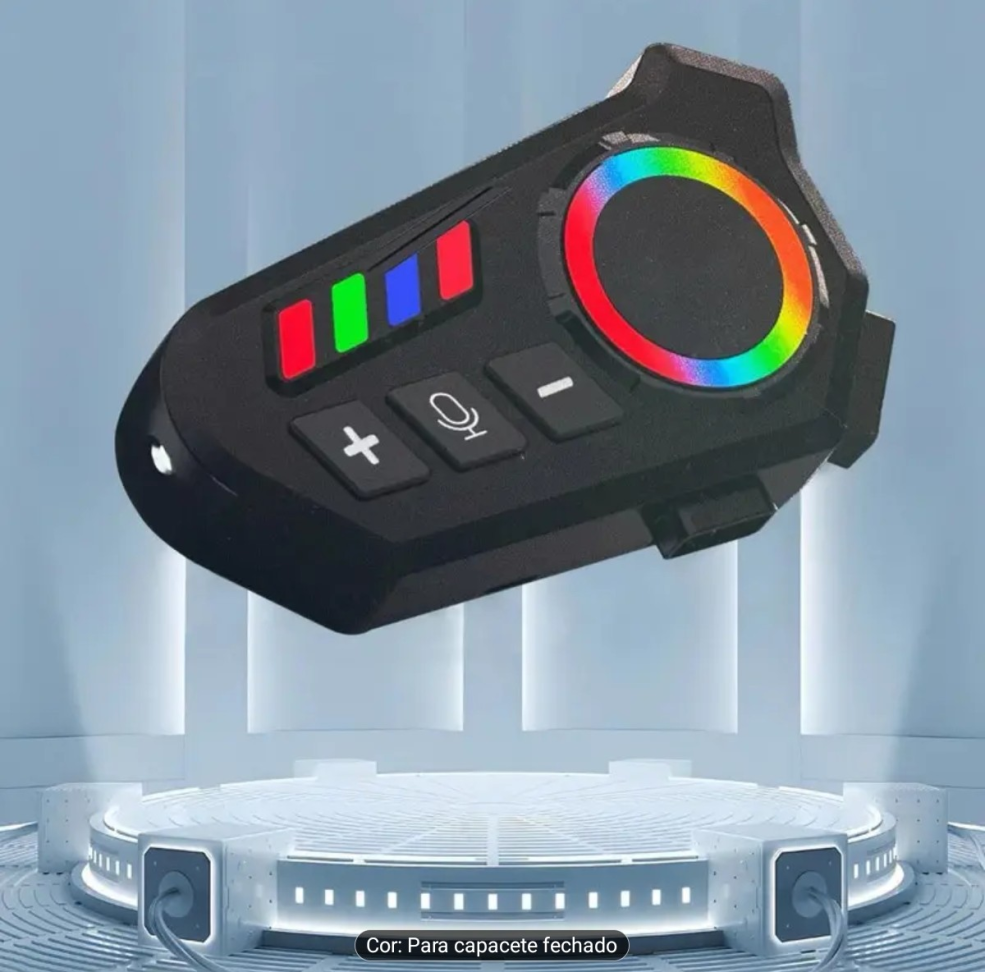 FONE DE OUVIDO PARA CAPACETE DE MOTO BLUETOOTH CELULAR/CARONA. - #4
