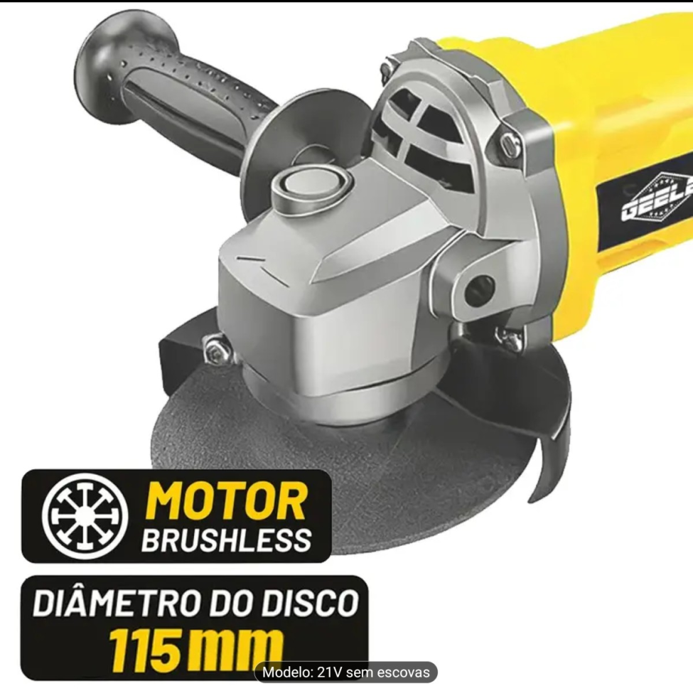 ESMERILHADEIRA A BATERIA 21 VOLTS COM 2 BATERIAS. - #2