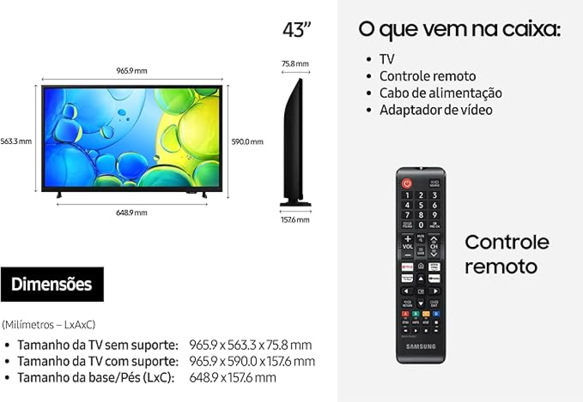 TV SAMSUNG SMART 43 POLEGADAS HDR FULL HD. - #3