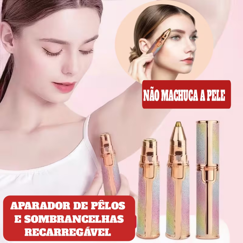 APARADOR DE PÊLOS E SOMBRANCELHAS RECARREGAVEL.