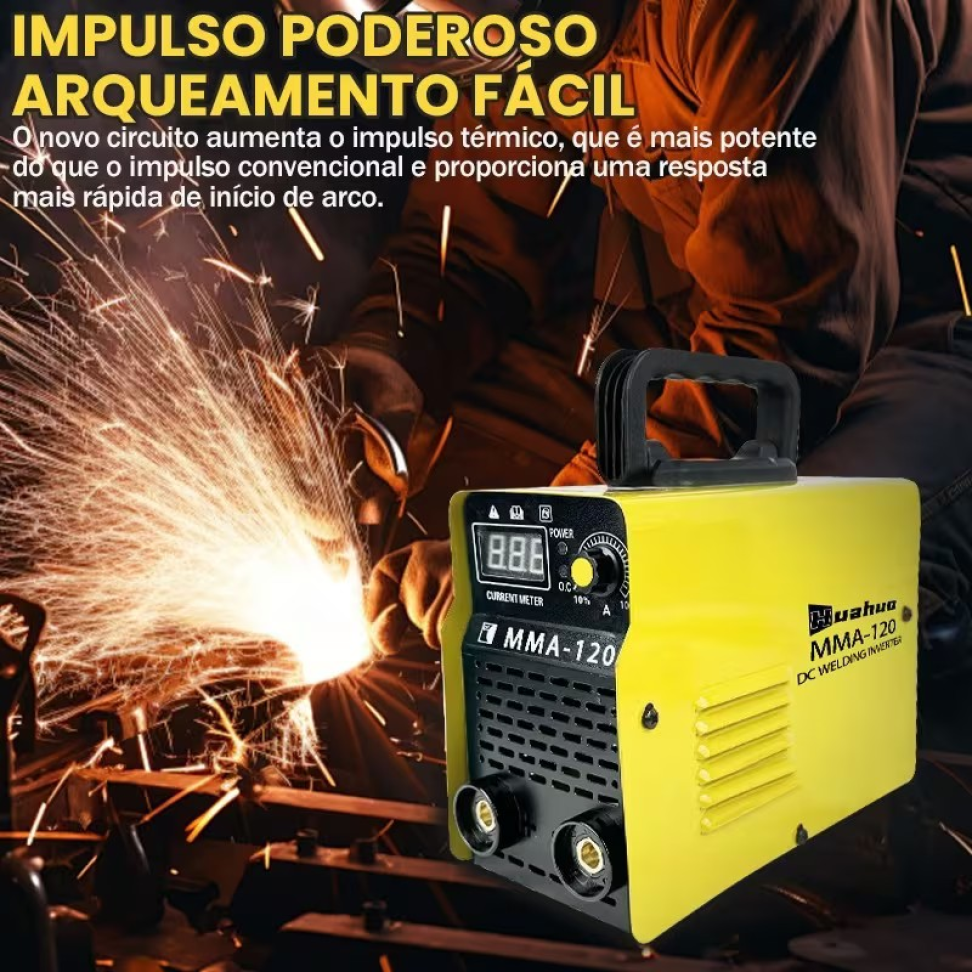INVERSORA SOLDA HUAHUO MMA (ELETRODO) 120 AMPÉRES BIVOLT - #4