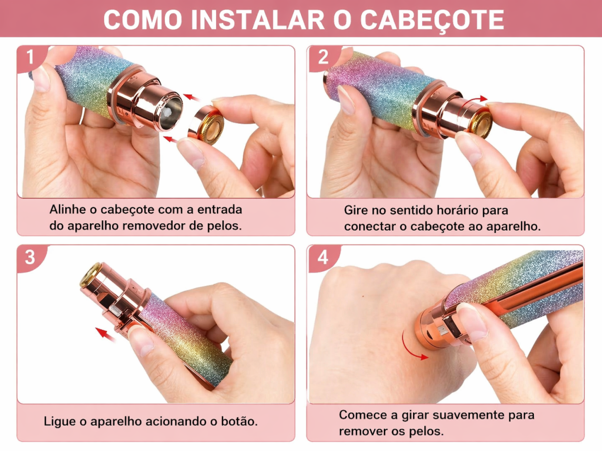 APARADOR DE PÊLOS E SOMBRANCELHAS RECARREGAVEL. - #5