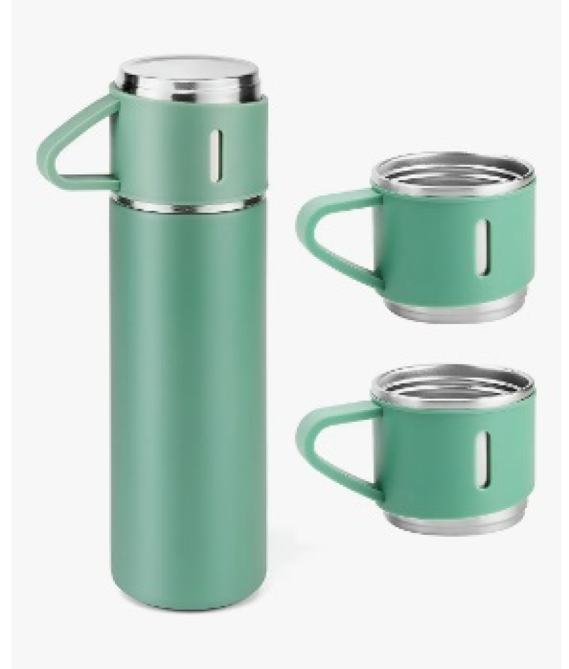 Kit Garrafa Térmica 500ml Vacuum Flask Set C/ 3 Xicaras - #3